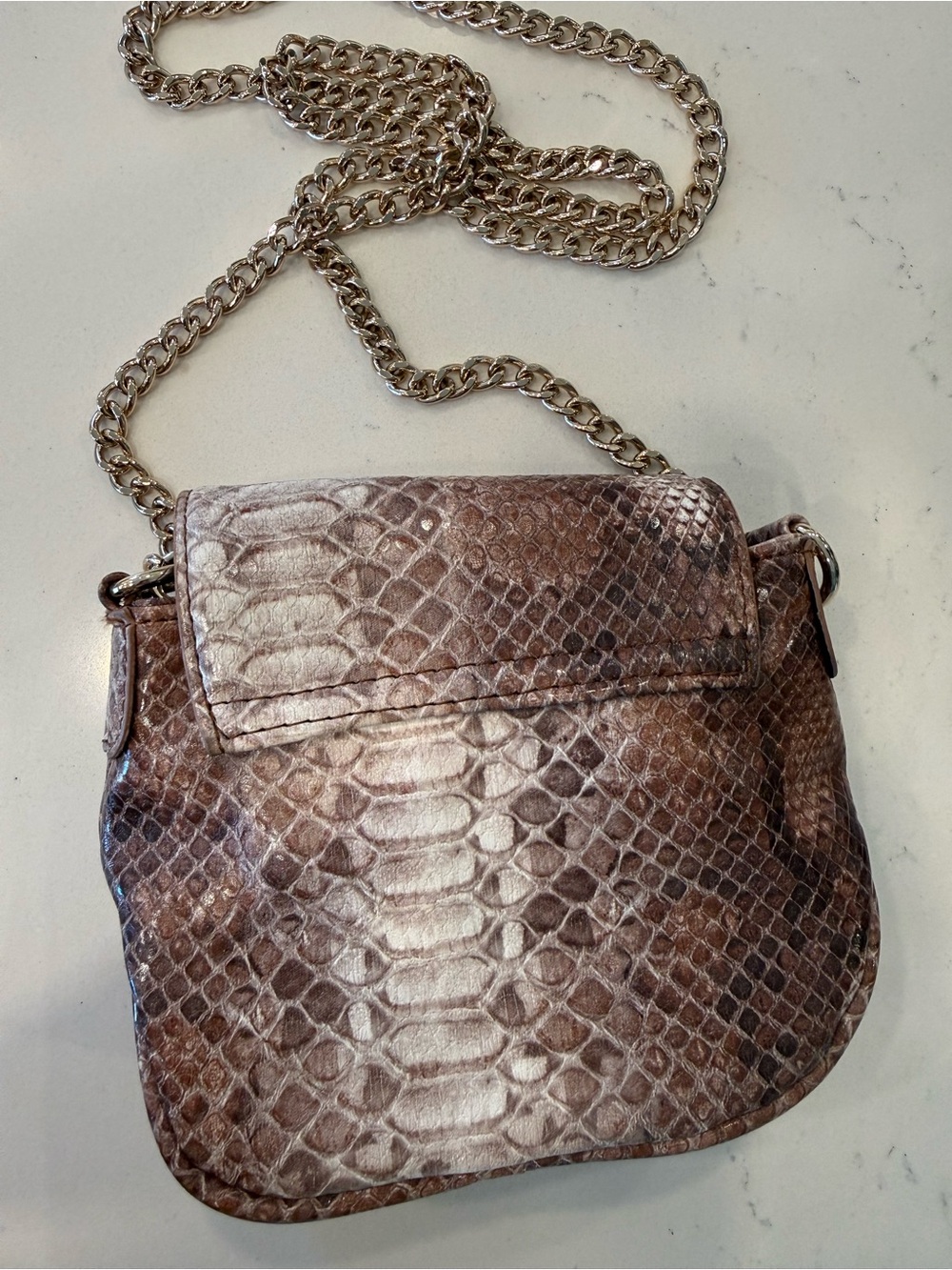 Ivanka Trump Python Print Crossbody Bag - Picture 2 of 3